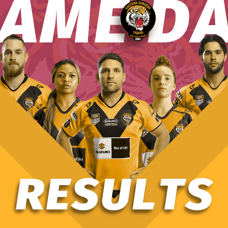 Suzuki Easts Tigers Game Day Results