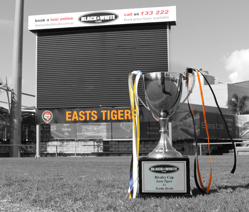 Who’s your tip to win the Black & White Cabs Rivalry Cup when the Suzuki Easts Tigers take on cross-river rivals the Norths Devils Rugby League Football Club tomorrow at Langlands Park.