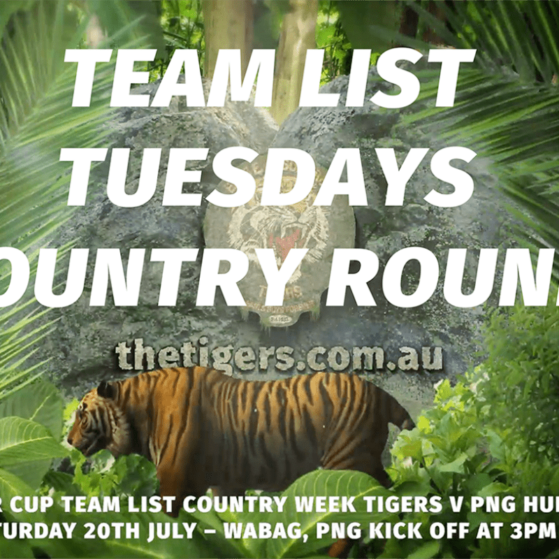 [Country Week ROUND 18 WEEK] Get ready for Country Week Round Round 18 action as Intrust Super Cup Suzuki Easts Tigers fly up to take on the PNG Hunters with kick off at 2pm, in Wabag, Papua New Guinea, Sat 20th of July, Also it’s Round 18 of the Hastings Deering Colts Easts Tigers is a bye round, For BRL A Grade Easts Tigers also have a bye this week, With the final round of the competition, Round 14 for the Tooth Smart Dental Easts Tigers Womens Snr Div 1 set to face Toowoomba Valleys with kick off at 6pm, at Leo Williams Oval, Carina Leagues Club, Sat 20th of July, @IntrustSuperCup @PNG_Hunters @CarinaTigers #GoTheTigers #Season2019 #EBF #EGF #PNG #PNGHUNTERS #Countrylife #JETSETTING #QLDER ????????