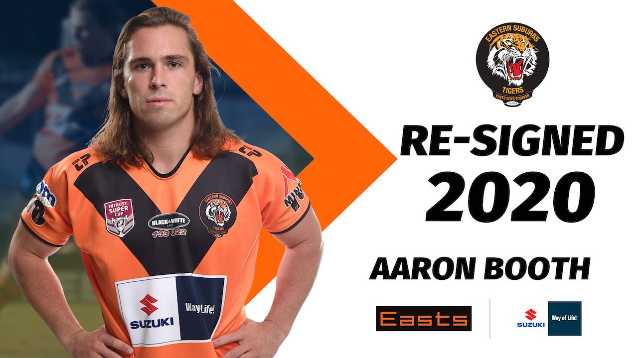 Aaron Booth Re-signs with Easts Tigers