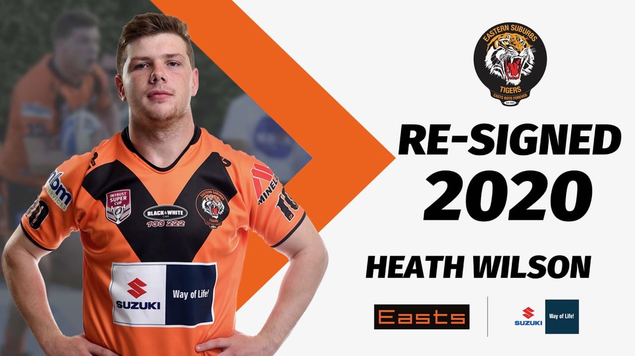 Heath Wilson Re-signs with Easts Tigers