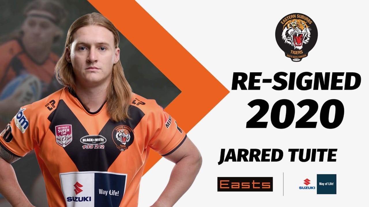 Jarred TuiteJarred Tuite Re-signs with Easts Tigers