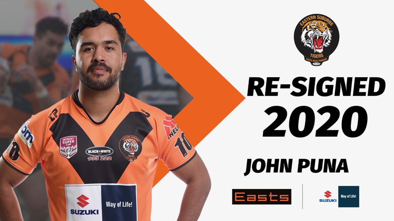 John PunaJarred Tuite Re-signs with Easts Tigers