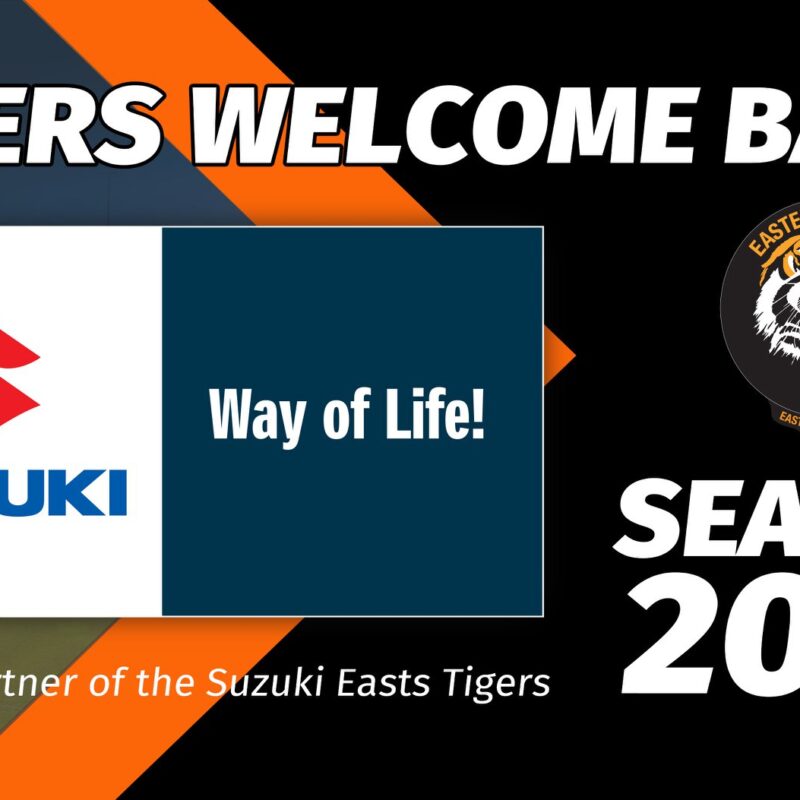 The Easts Tigers welcome back our long-time partner Suzuki Queensland as our Principal Partner for the 2020 Season