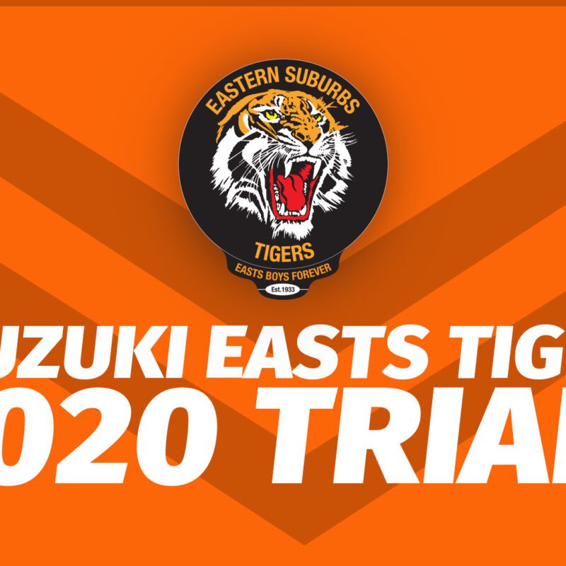 Suzuki Easts Tigers 2020 Trials cover