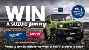 Win a Suzuki Jimny with Totally Workwear - Levis and Blundstone