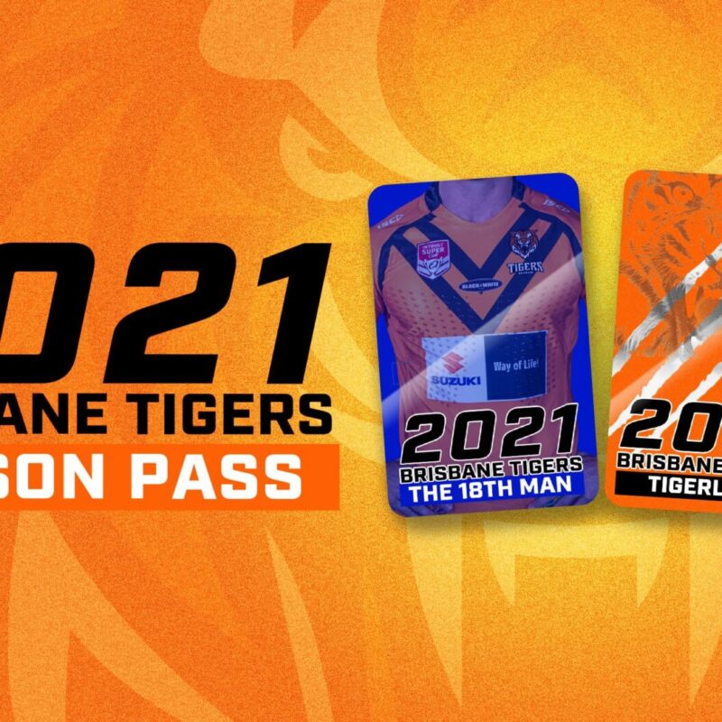 2021 Brisbane Tigers Season Passes Website Banner