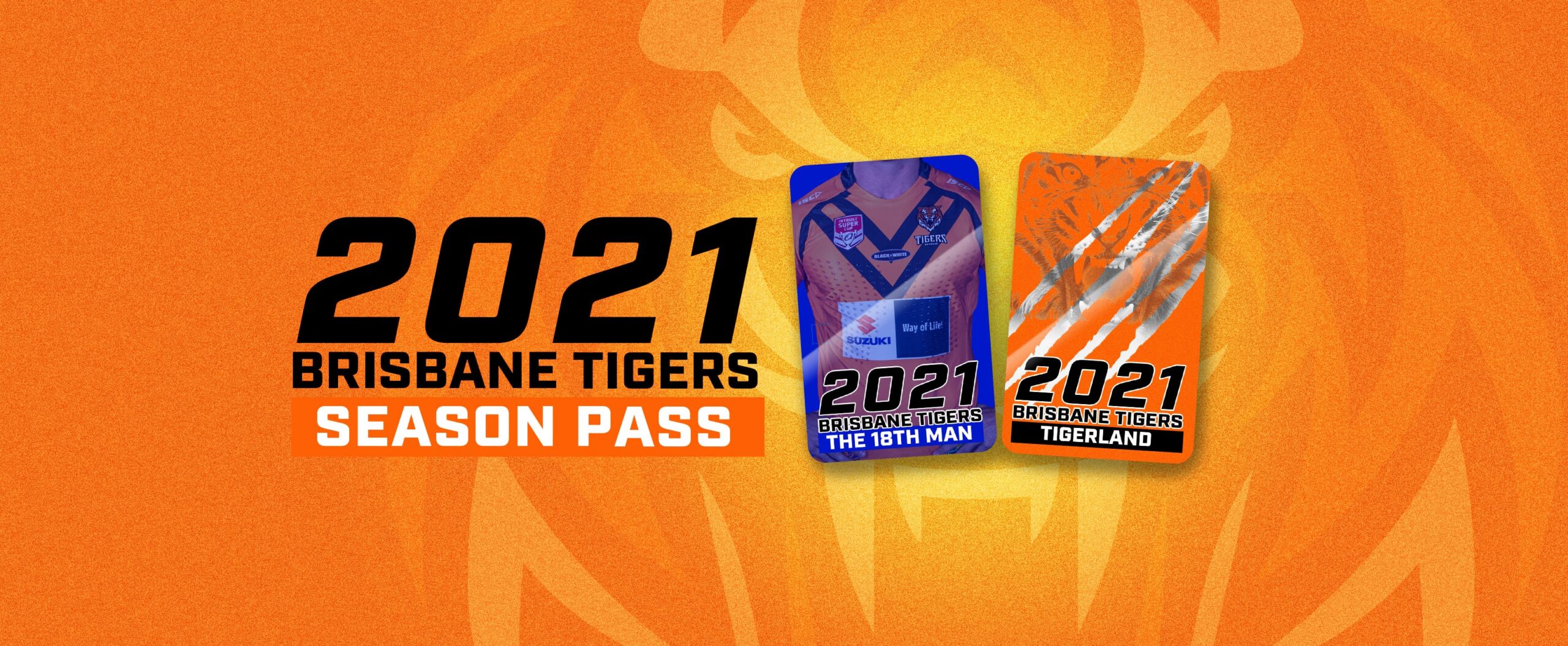 2021 Brisbane Tigers Season Passes Website Banner