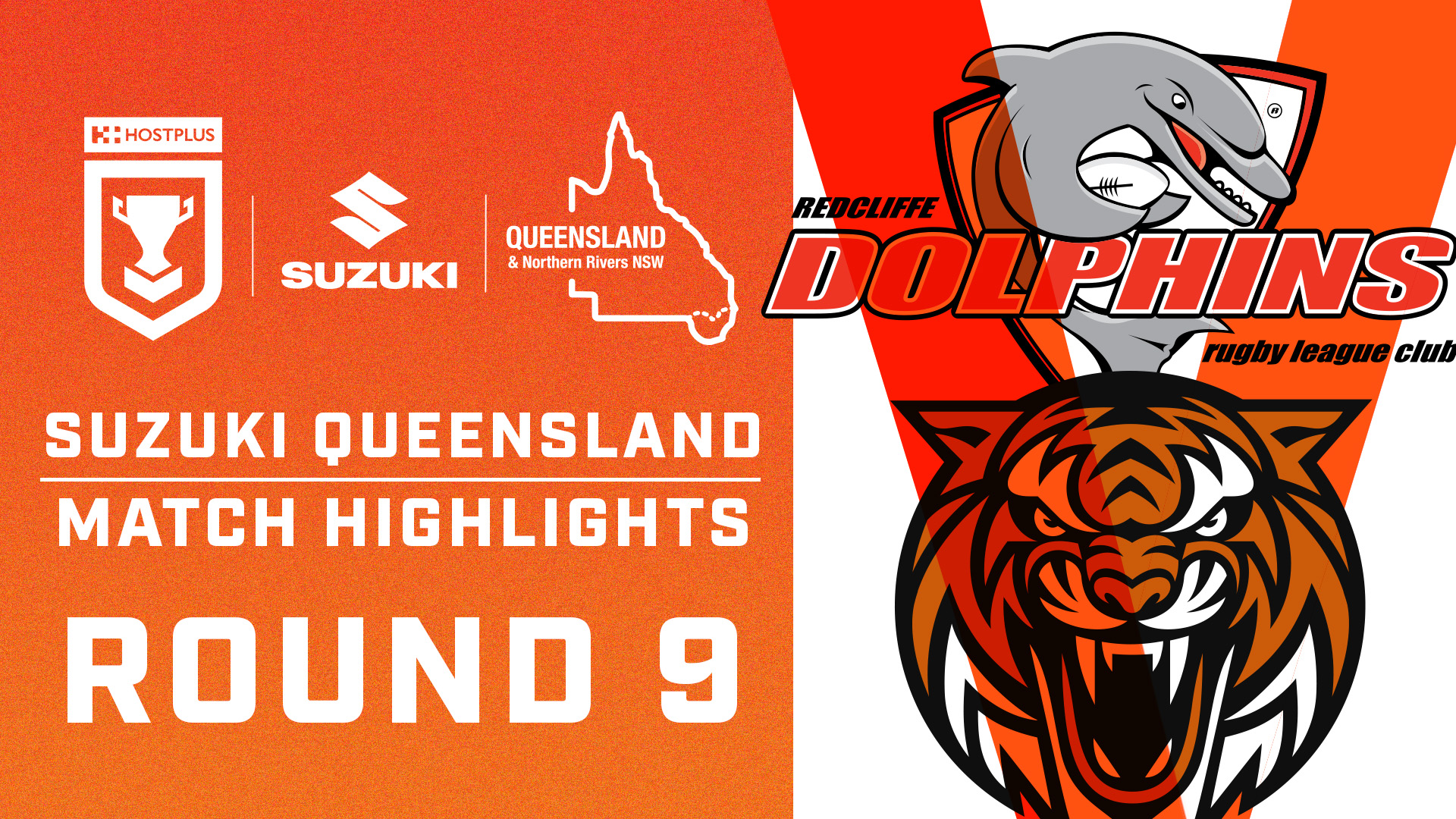 Suzuki Match Highlights from Round 13 Hostplus Cup Brisbane Tigers v Redcliffe Dolphins